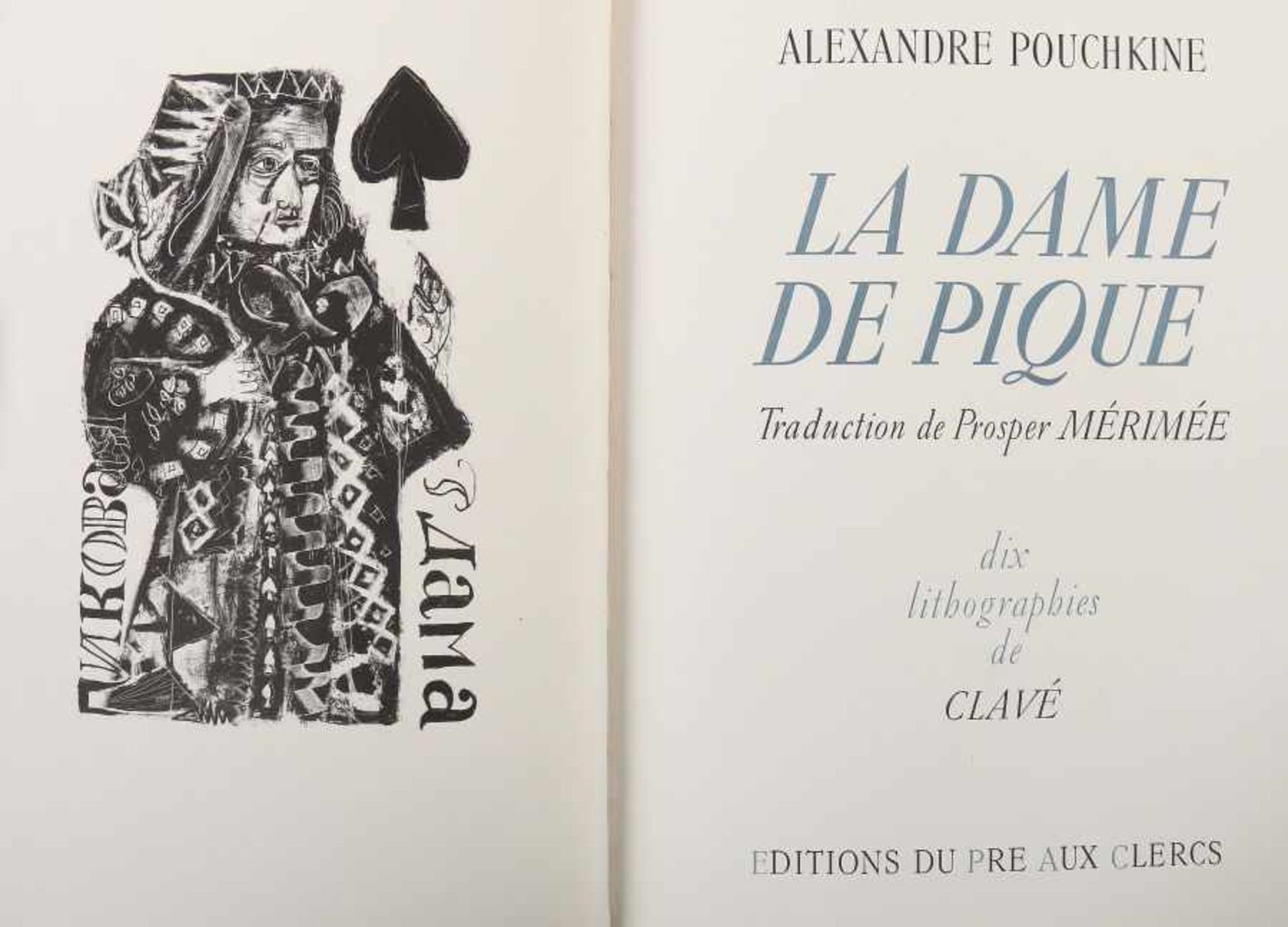 Pouchkine, Alexandre (Alexander Sergejewitsch Puschkin)La Dame de Pique, Traduction de Prosper - Bild 5 aus 5