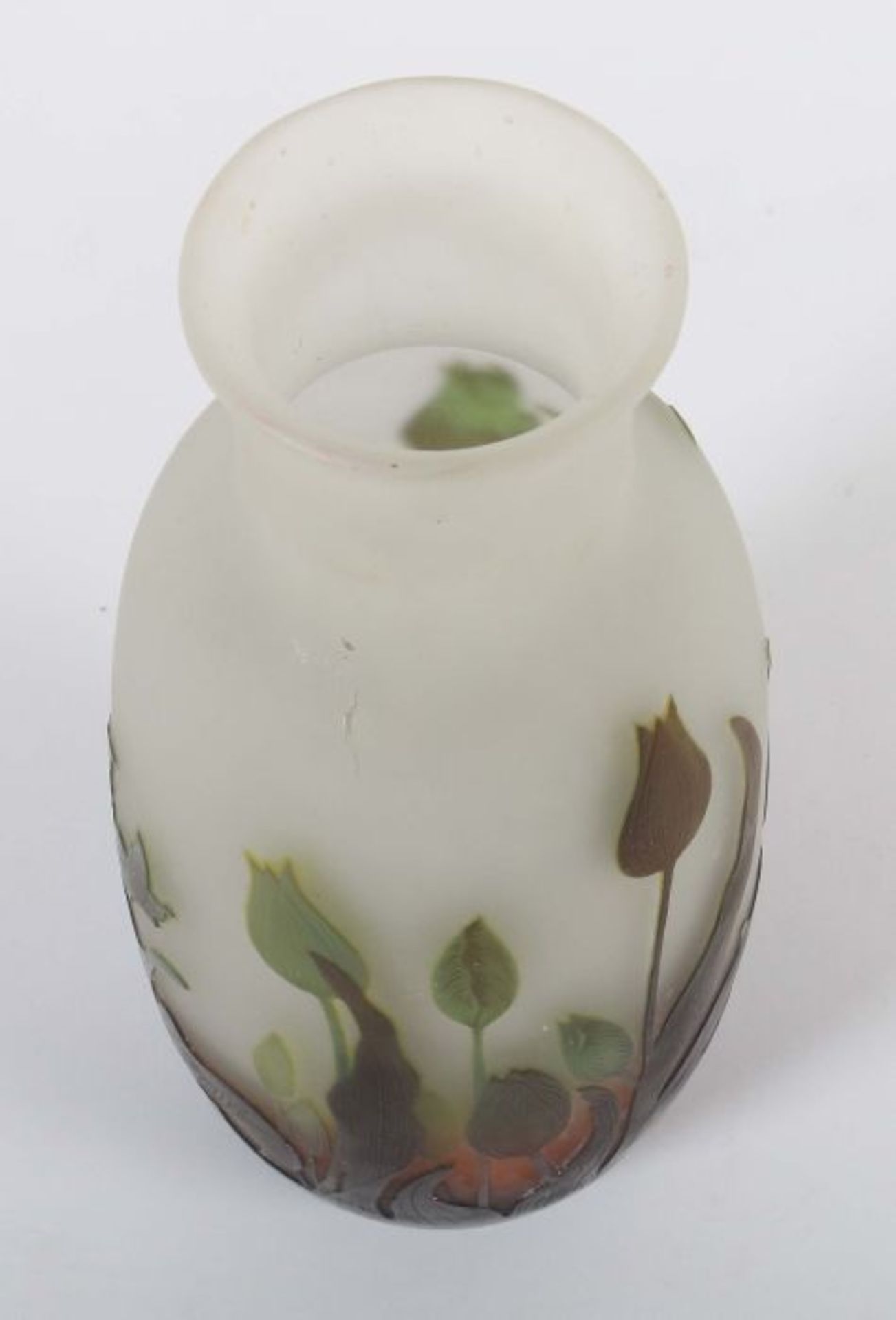 Vase "Tulipe"Émile Gallé, Nancy, 1920/25, Überfangglas, formgeblasen, geätzt und geschnitten, - Bild 4 aus 6