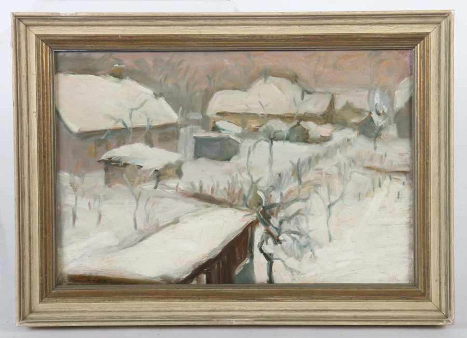 Kohlhoff, WilhelmBerlin 1893 - 1971 ebenda, deutscher Maler. "Winter in der Berliner Vorstadt", - Bild 2 aus 4