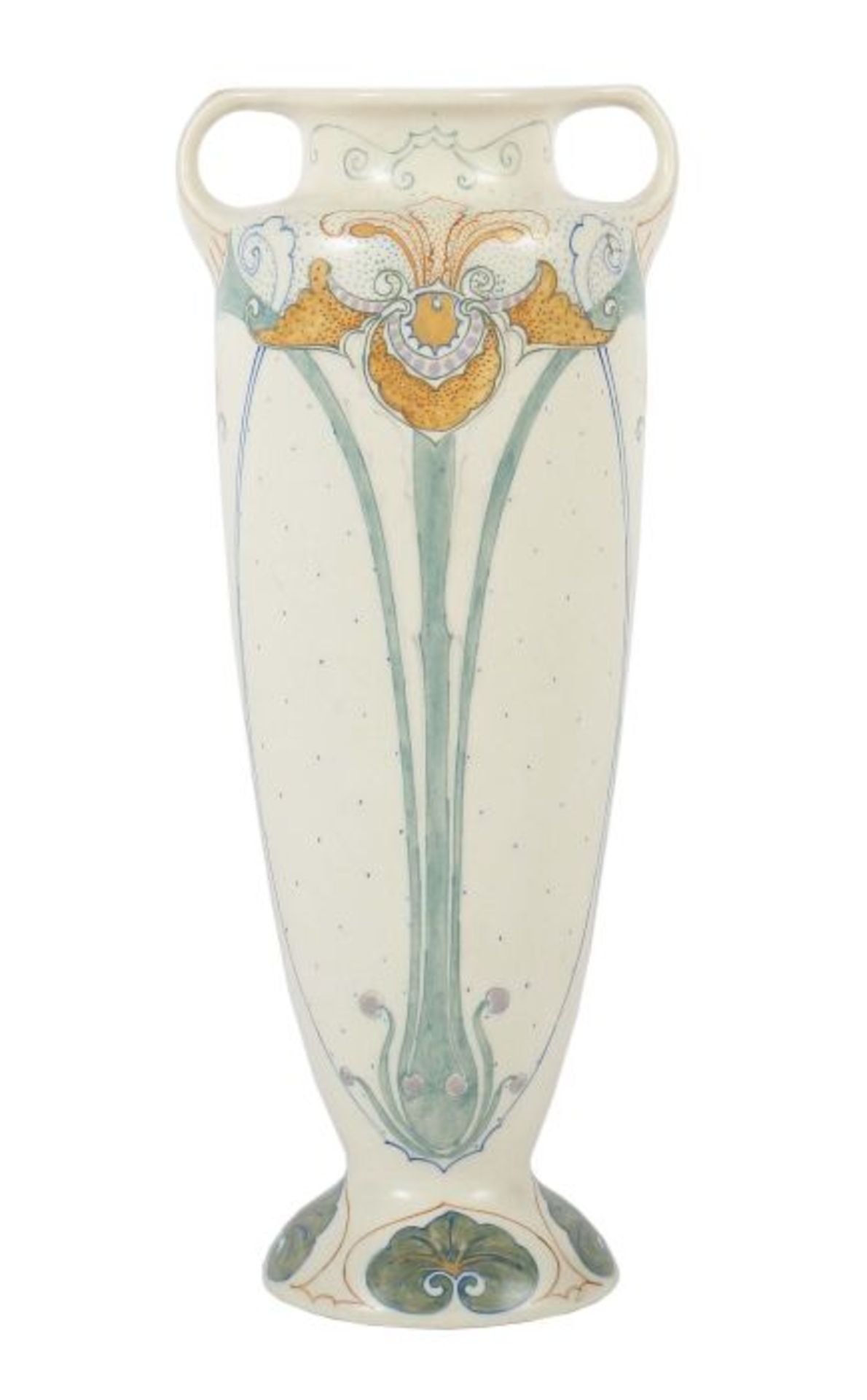 Jugendstil-Vase nach Klaas VetArnhemsche Steingut- und Fayencefabrik, um 1915, Steingut,