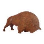 Eloul, Kosso (wohl)Murom 1920 - 1995 Toronto, "Bison", Teak-Holz, vollplastische Ausführung