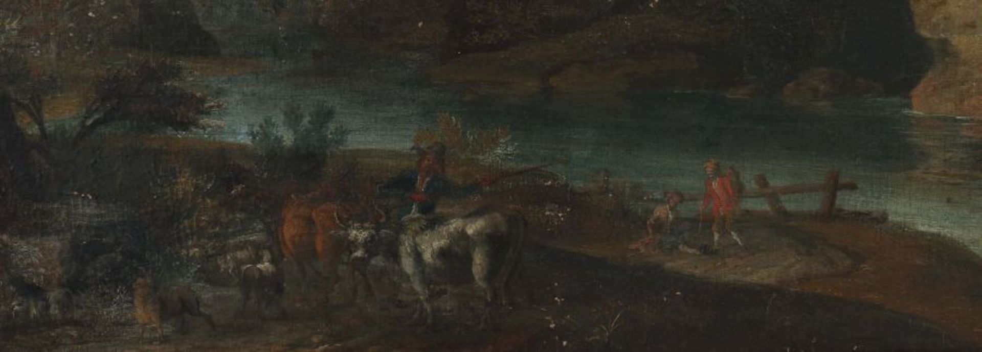 Beich, Joachim Franz (wohl)Ravensburg 1665 - 1748 München, deutscher Maler. "Ideallandschaft", Blick - Bild 4 aus 5