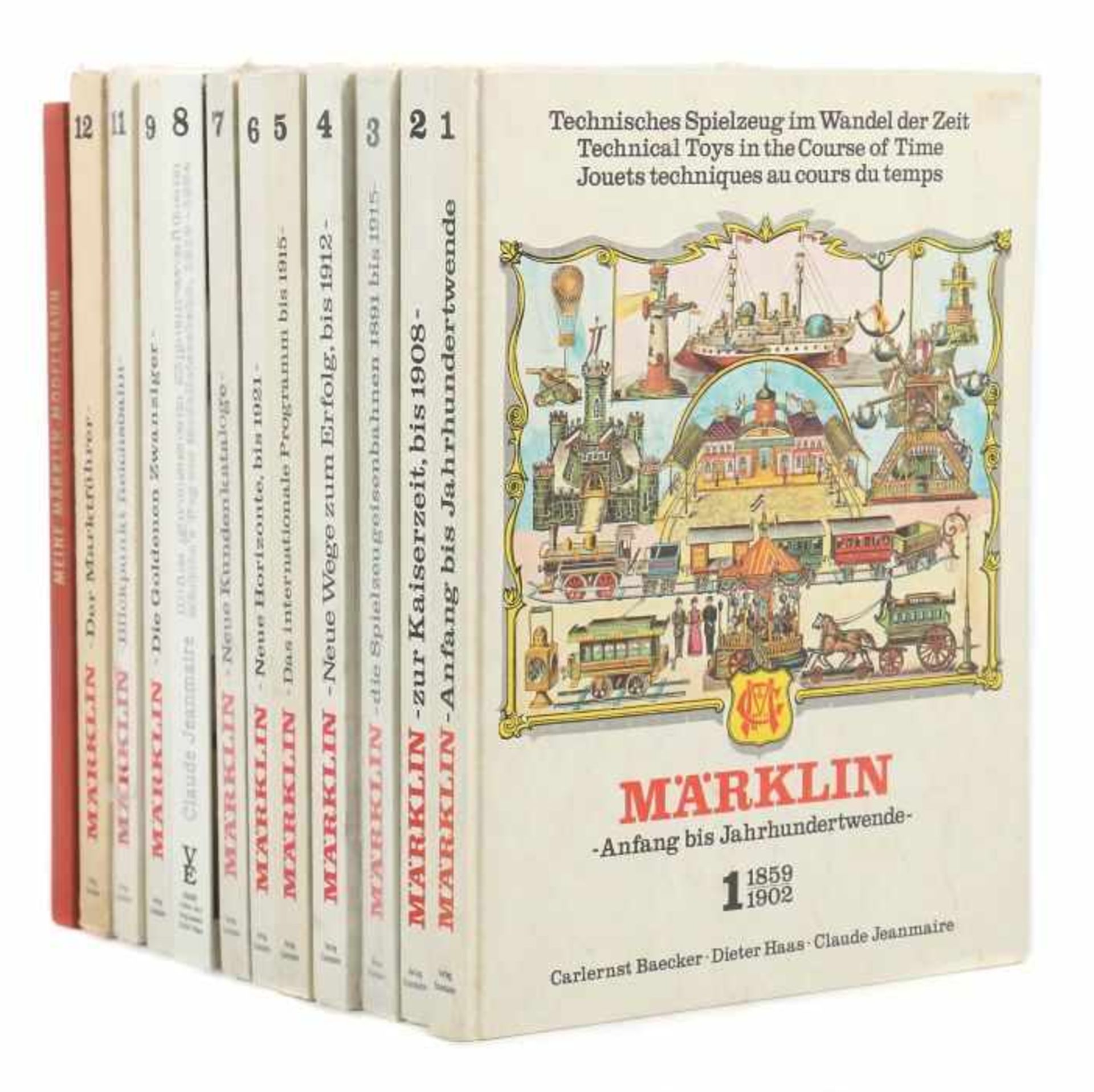 Märklin Reprint-Kataloge gebundenMärklin, ca. 1970er Jahre, Bd. 1-9 und Bd. 11 und 12, Reprint der