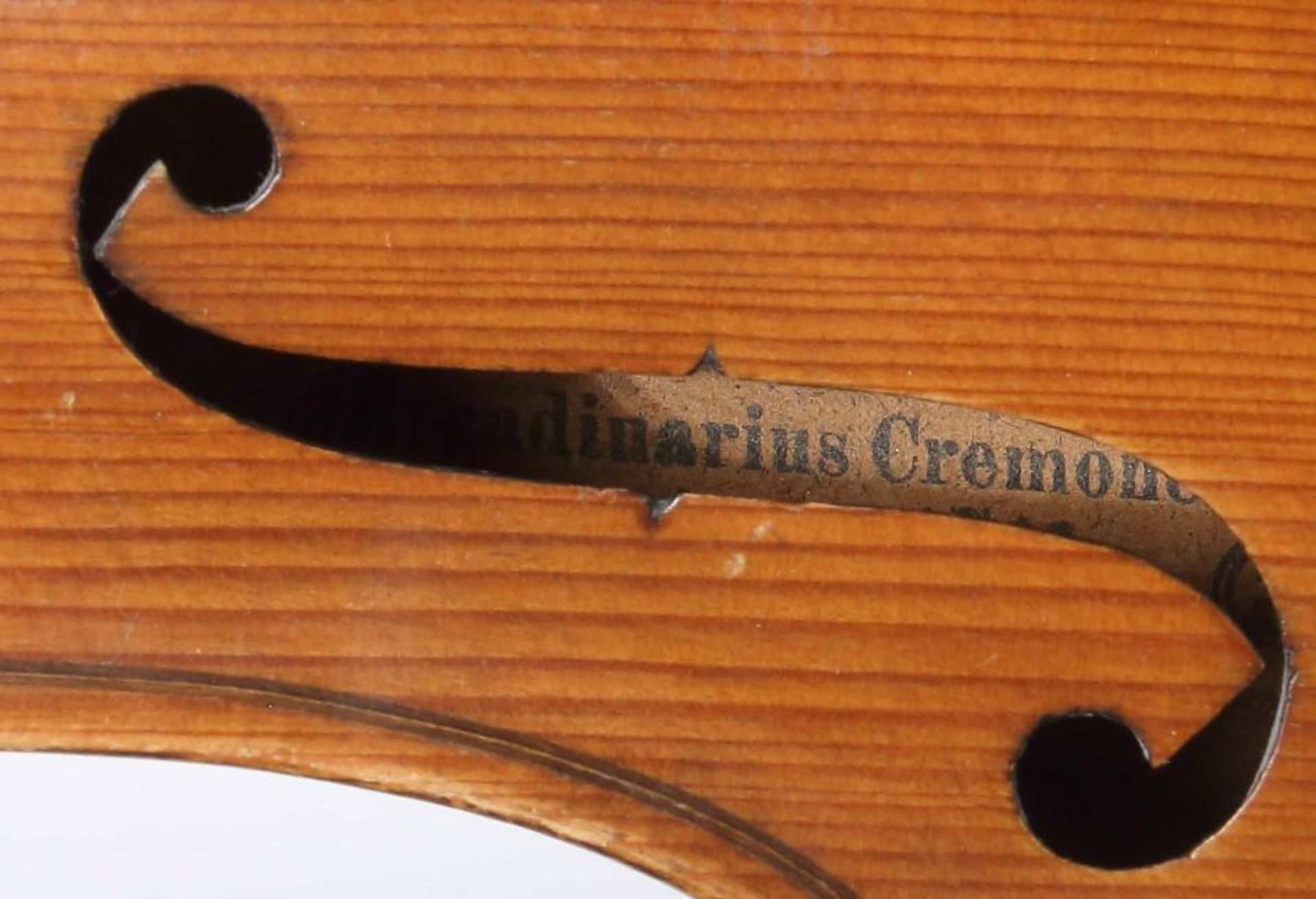 Geigeauf innenleigendem Zettel bez.: Antonius Stradivarius Cremonensis Facibat Anno1713 Signe;hell - Bild 4 aus 5