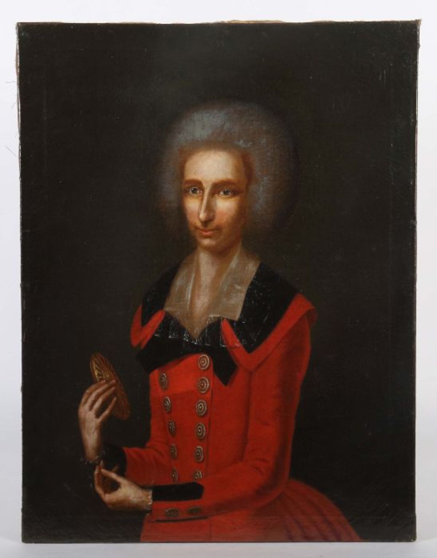 della Croce, Johann NepomukLaifs 1736 - 1819 Linz, österreichischer Maler. "Damenportrait", - Bild 2 aus 4