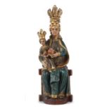 Bildschnitzer des 18./19. Jh.wohl Steiermark. "Gnadenmadonna aus Mariazell", Holz geschnitzt,