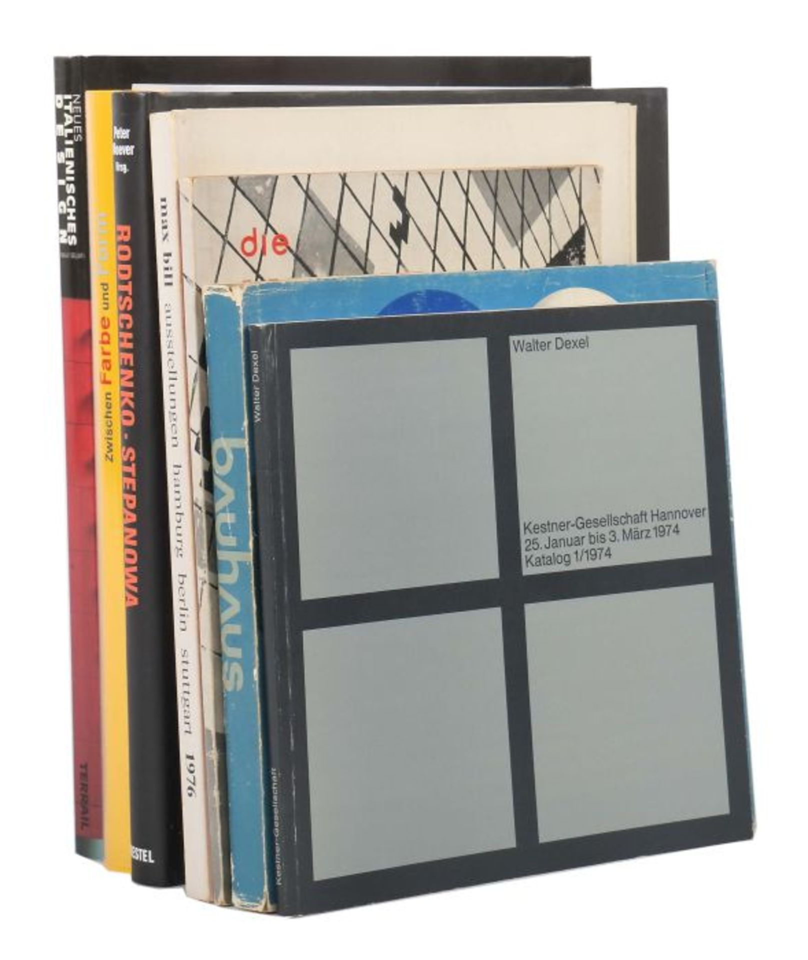 7 Bücher Moderne Kunst | Design | Bauhausbest. aus: von Maur, Zwischen Farbe und Form, Kohlhammer,