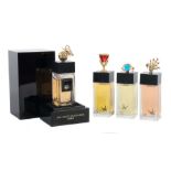 4 Flakons der Dalí Haute Parfumerie"Voyage Onirique du Papillon de Vie", "Melodie du Cygne de la