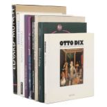Konvolut Kunstbücher9-tlg. best. aus: Chariau, Drawing Fashion, Prestel 2010; Fischer, Otto Dix,