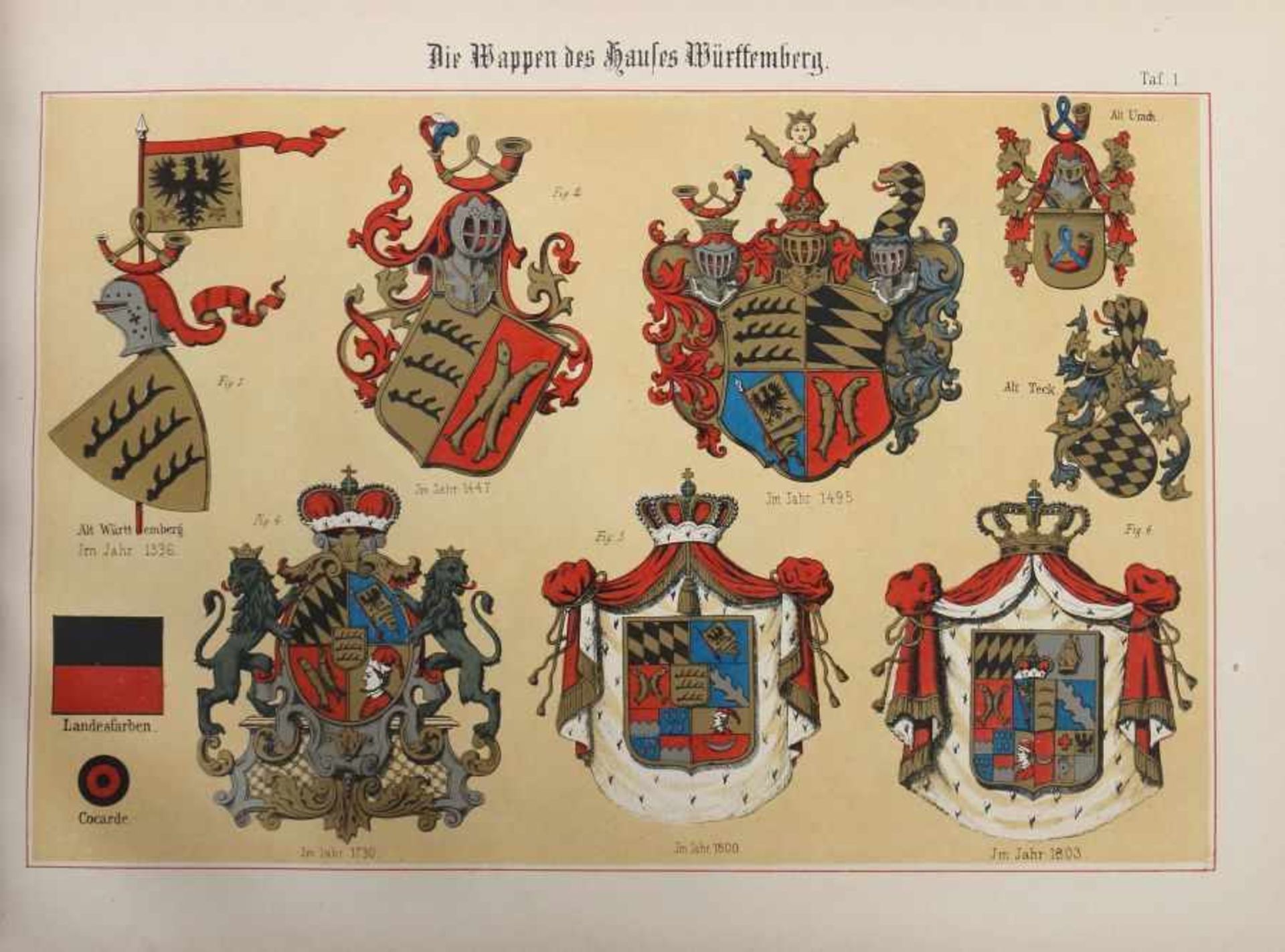 Rachel, LouisIllustrirter Atlas des Königreichs Württemberg für Schule und Haus mit vielen Karten & - Bild 6 aus 6