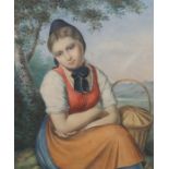 Martens, Luise Henriette von1828 Stuttgart - 1894 ebenda. "Gretle von Strümpfebach", Mädchen in