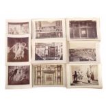 Sammlung Pompeji-Fotografienum 1864, 50 Tafeln mit s/w-Fotografien im Hoch- und Querformat,