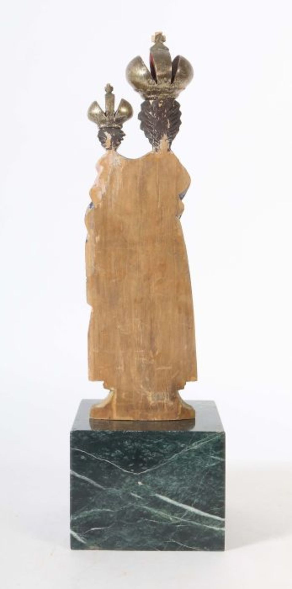 Bildschnitzer 19./20. Jh."Madonna vom Heiligen Berg zu Pribram (Böhmen)", Holz, polychrom gefasst, - Bild 2 aus 2