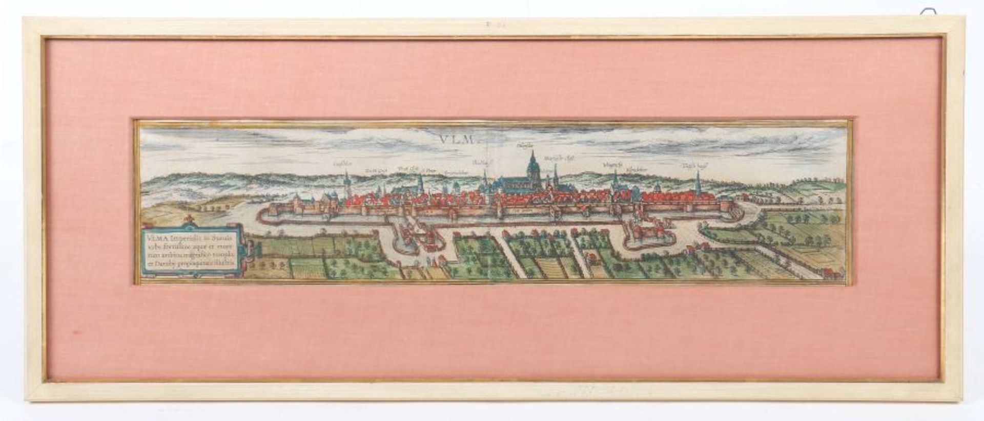 Braun, Georg und Hogenberg, Frans (nach)Grafiker des 16. Jh.. "Ulma imperialis in Suevia urbs, - Bild 2 aus 2
