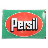 Persil-WerbeschildHenkel & Cie. AG, Düsseldorf 1950er Jahre, rechteckiges Emailleschild von