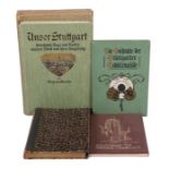 4 Bücher StuttgartSeytter, Unser Stuttgart, Kielmann, 1903; Hartmann, Chronik der Stadt Stuttgart,