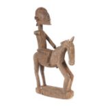 Reiterfigur der DogonMali, Holz, H: 57 cm.- - -25.00 % buyer's premium on the hammer priceVAT margin