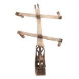 Kanaga-Maske der DogonMali, Holz, schwarz und weiß eingefärbt, H: 102 cm.- - -25.00 % buyer's