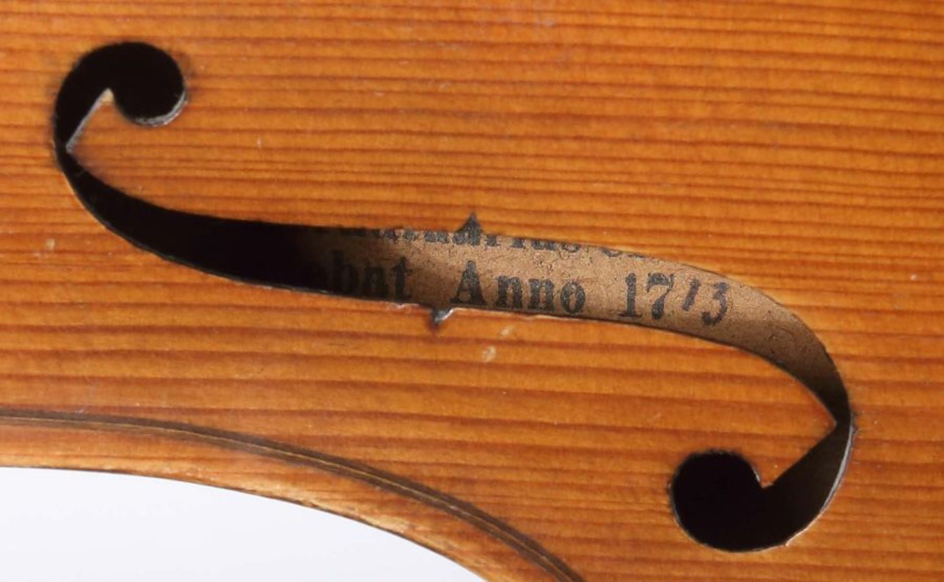 Geigeauf innenleigendem Zettel bez.: Antonius Stradivarius Cremonensis Facibat Anno1713 Signe;hell - Bild 5 aus 5