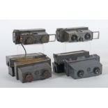 4 Stereokameras "Vérascope"Jules Richard, Paris, um 1910-1930, Stereokameras für Platten im Format