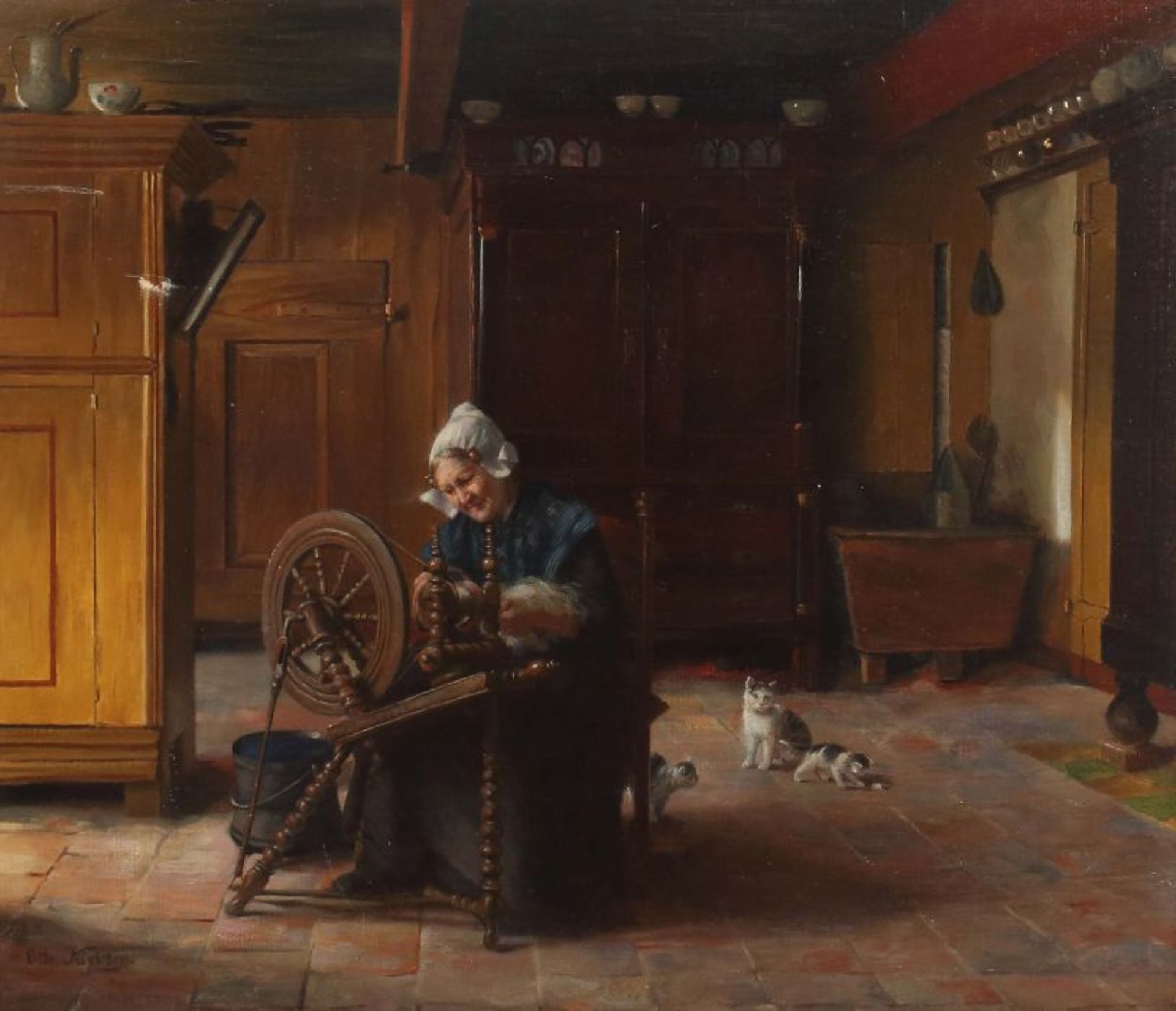 Kirberg, Otto KarlElberfeld 1850 - 1926 Düsseldorf, deutscher Genremaler der Düsseldorfer Schule,