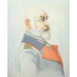 Kujau, Konrad1938 - 2000, Maler und Kopist. "Herrenportrait", wohl Bildnis König Wilhelm II.