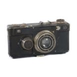 Kamera "Contax I"Zeiss Ikon, Dresden, 1933, Objektiv: Carl Zeiss Jena Nr, 1438840 Tessar 1:2,8 f=5