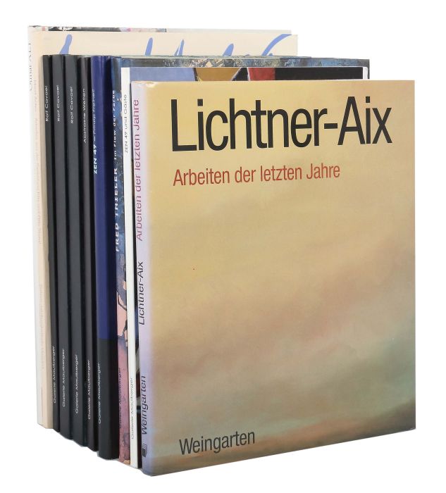 Konvolut Kunstbücher10-tlg. best. aus: Fred Thieler - Im Flow der Farbe, München, Maulberger;
