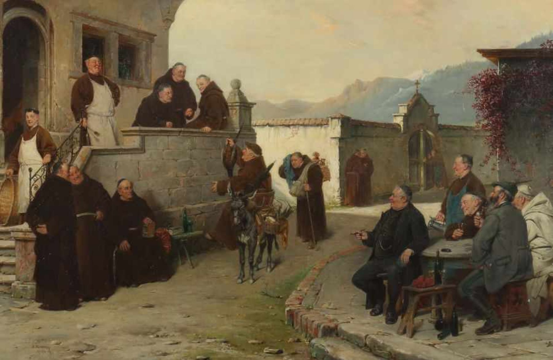 Humborg, AdolfOravicabanya/Ungarn 1847 - 1921 München, österreichischer Maler. "Ankunft der