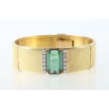 Armband1970/80er Jahre, Gelbgold 750, mehrgliedriges Band mit leicht gerundeten,