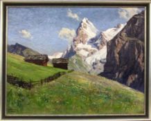 KETTEMANN, ERWINMünchen 1897 - 1971 "Frühsommer in Mürren" (Originaltitel). Schweizer