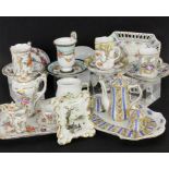 LOT VON 10 TEILEN PORZELLANSammeltassen, Puppenservice etvc., teils Limoges