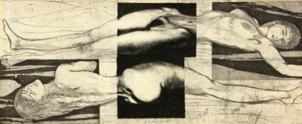 FUCHS, ERNSTWien 1930 - 2015 "Eva Triptychon". Aquatintaradierung 1967. Dreiteilig und dreifach
