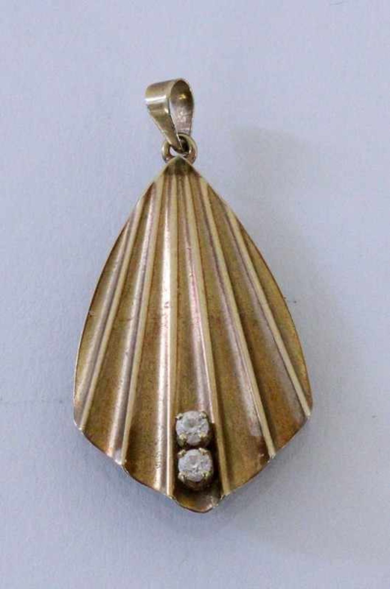 ANHÄNGER333/000 Gelbgold. L.3,8cm, Brutto ca. 1,1gA PENDANT 333/000 yellow gold. 3.8 cm long,