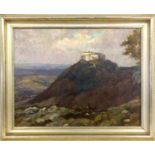 KÖHLER, AUGUSTStuttgart 1881 - 1964 Blick auf den Hohen Neuffen. Öl/Lwd., signiert. 66x83cm, Ra.