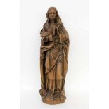 MADONNA20.Jh. Geschnitzte Holzskulptur. H.81cmMADONNA 20th century Carved wooden sculpture. 81 cm