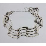 GLIEDERARMBANDSilber. L.20cm, Brutto ca. 20gA TANK BRACELET Silver. 20 cm long, gross weight