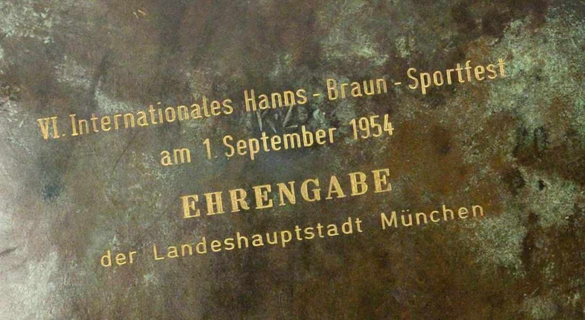 KURT ZIMMERMANNDüsseldorf 1910 - 1961 Bronzeschale auf 3 Widder als Standfüße. Bez.: VI. - Bild 2 aus 2