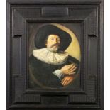 FLÄMISCHE SCHULE19./20.Jh. Bildnis wohl von Peter Paus Rubens. Öl/Kupferplatte. 41x33,5cm, Ra.