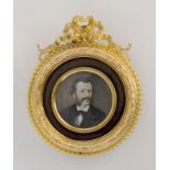 DUBRAY, SÉVERINEParis 1858 - ? Miniaturportrait. Gouache auf Elfenbein, signiert und dat.: (18)78.