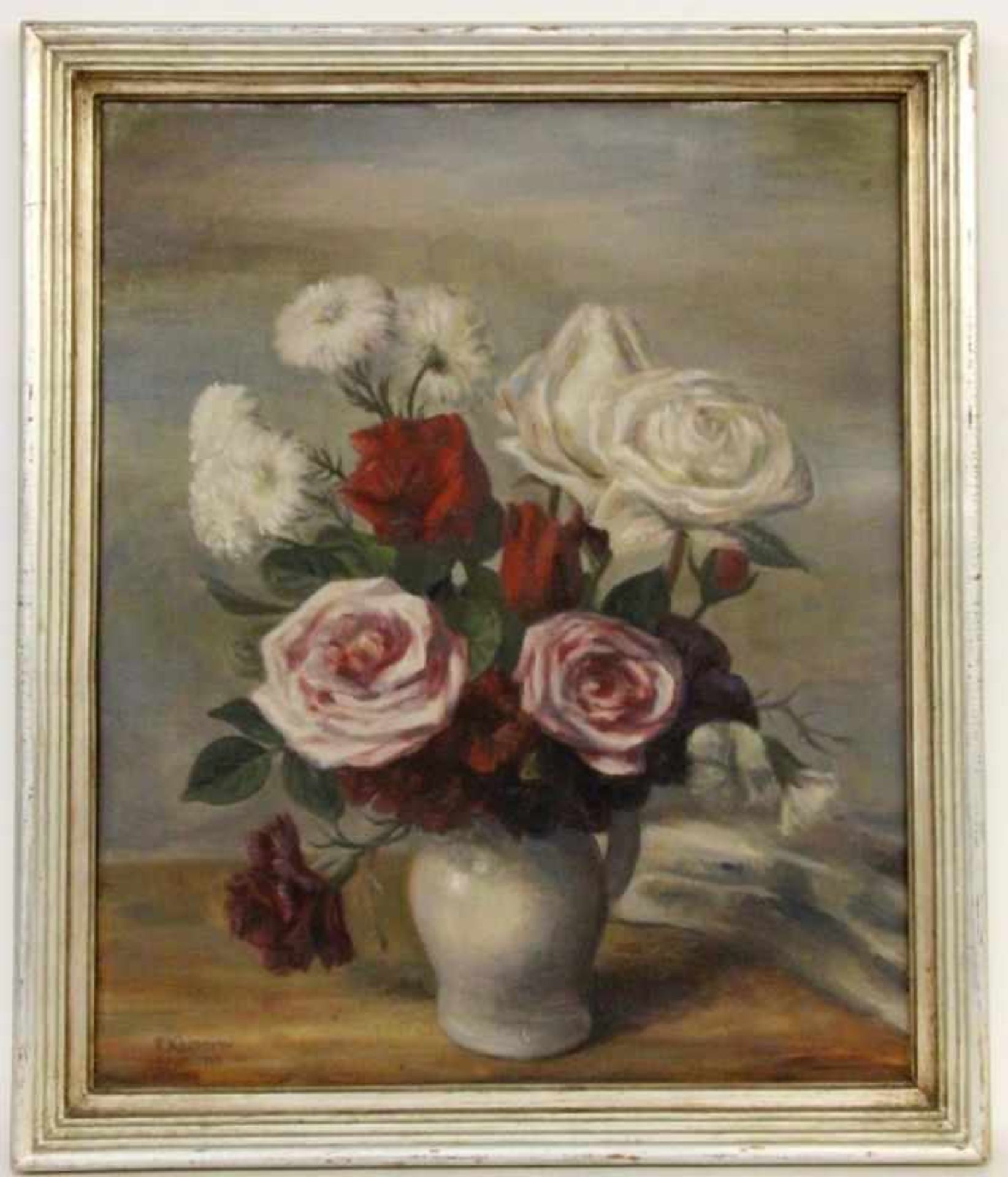 KÄLBERER, PAUL Stuttgart 1896 - 1974 Glatt Flowers in the Vase. Oil on canvas, signed anddated: