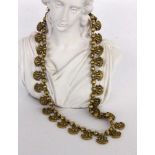 A GREEK NECKLACE Zolotas, Athens 950/000 Gilt silver. 47 cm long, approximately 55 grams.