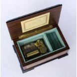 A REUGE ROMANCE MUSIC BOX Switzerland, 20th century Wooden jewellery box with musicalmechanism. 8