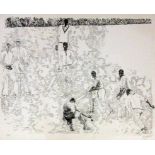 DEPPE, GUSTAV Essen 1913 - 1999 Witten Cricket. Ink lithograph, hand signed and dated:(19)65.