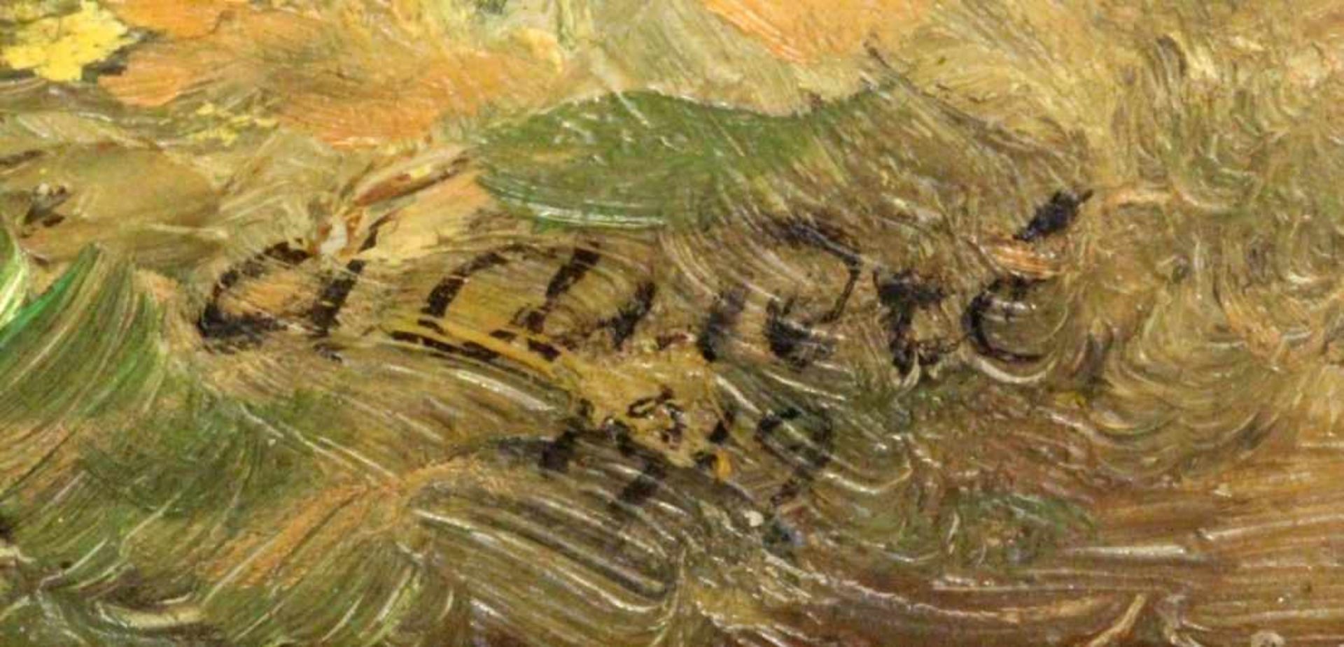 ANDRÉ, ALBERT Lyon 1869 - 1945 Laudun Landscape with Rocks. Oil on cardboard, signed. 24.5x 35 cm, - Bild 3 aus 4
