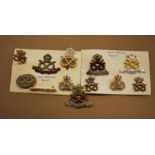 Staffordshire Cap and Collar Badges, a selection of North, South and Staffordshire Regiment