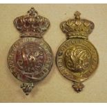 A Victorian Mounted Officer's Martingale Badge and Bit Boss, heavy cast brass in the general VR