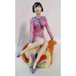 Kevin Francis Ceramics, Young Clarice Cliff, artist proof pottery figure designed by John Michael