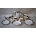 A Royal Crown Derby bone china Dinner Service for eight places, extends to seventy pieces in the