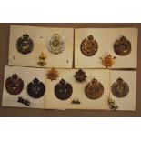 Royal Engineers Badges including GvR, EviiR, GviR & EiiR cap badges